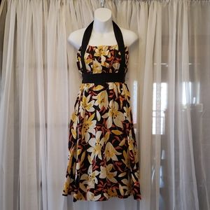 Moulinette Soeurs Anthropologie Floral Silk Dress